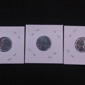 1943 Steel Penny Full Mint Set 68+ UNC PROOF-LIKE